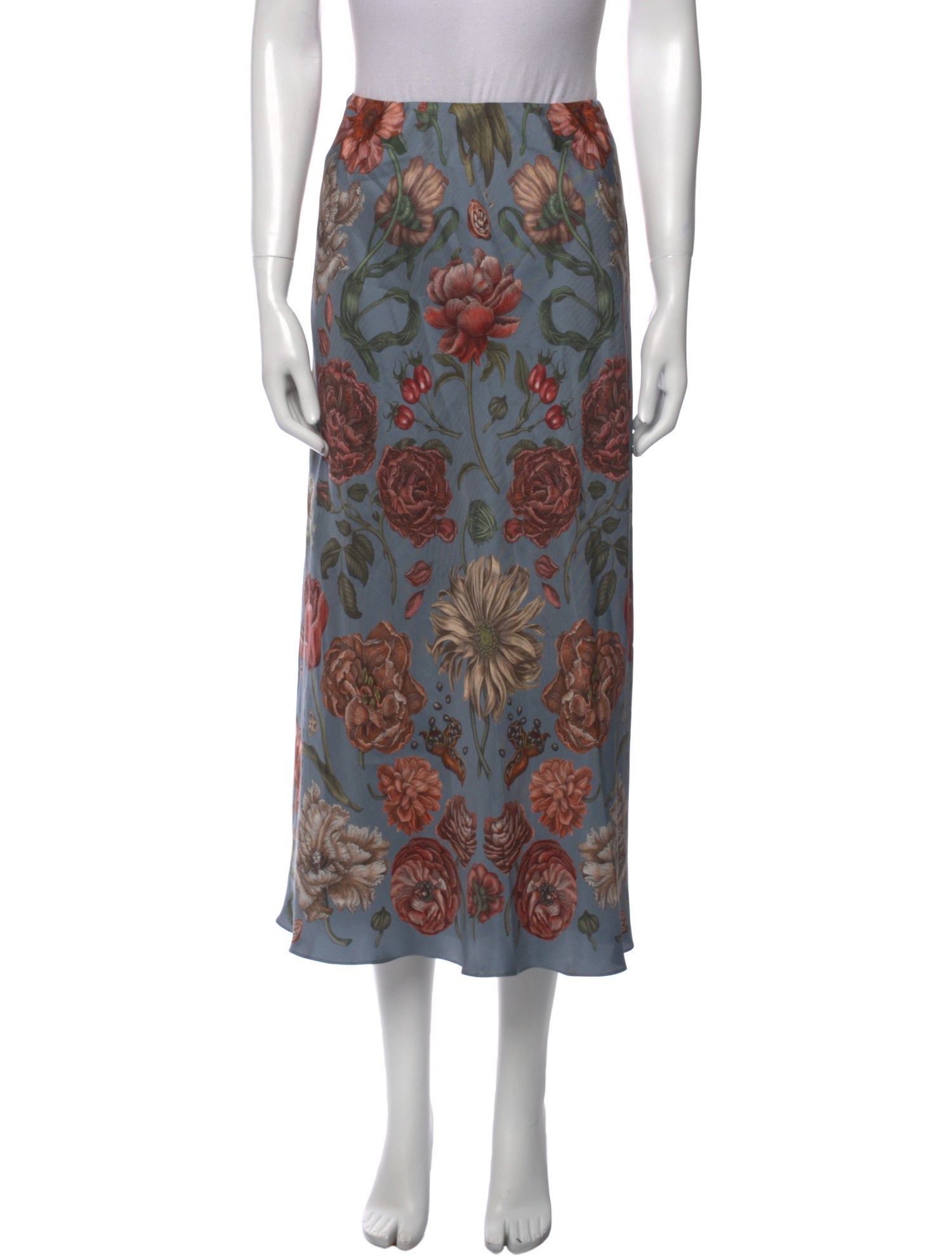 Sabina Savage Silk Midi Length Skirt