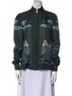Sabina Savage Silk Printed Button-Up Top