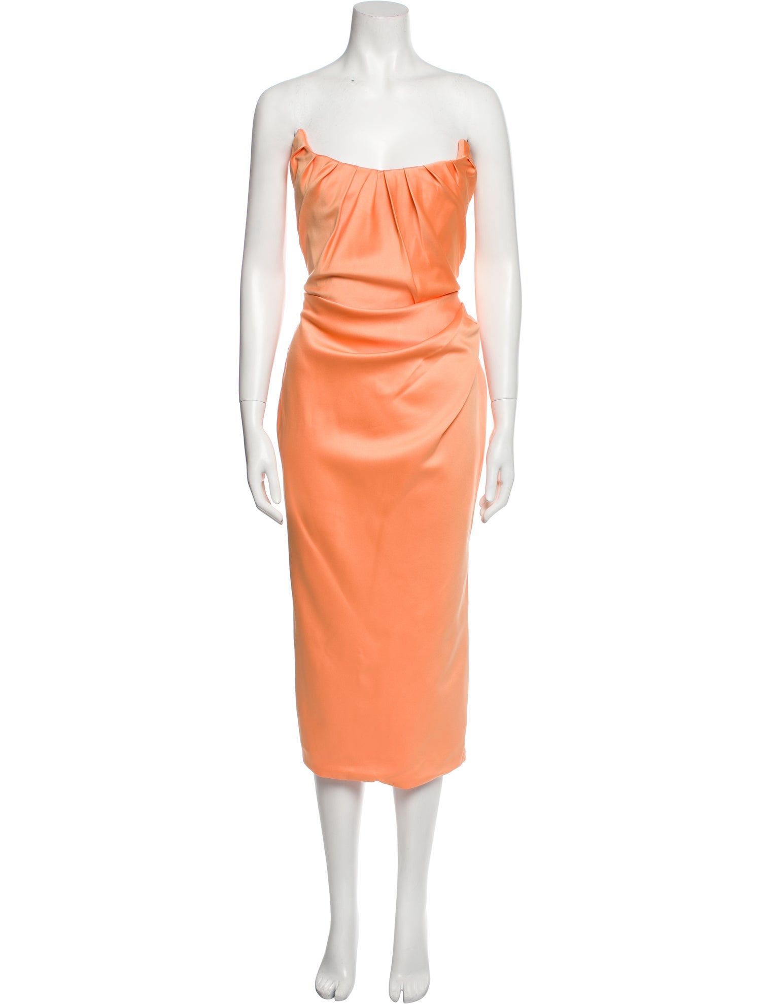 House of Campbell Strapless Midi Length Dress