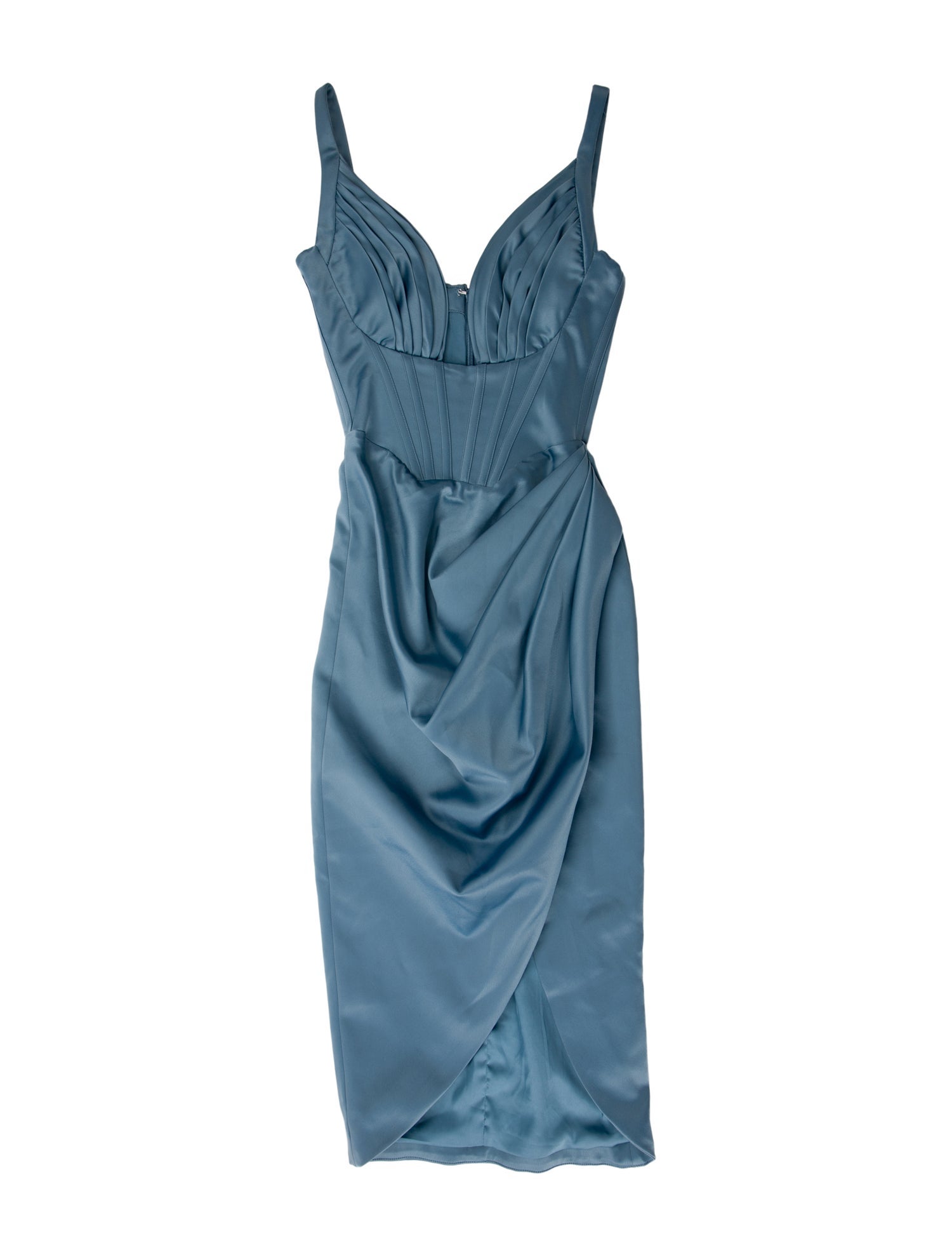 House of Campbell Cowl Neck Midi Length Dress