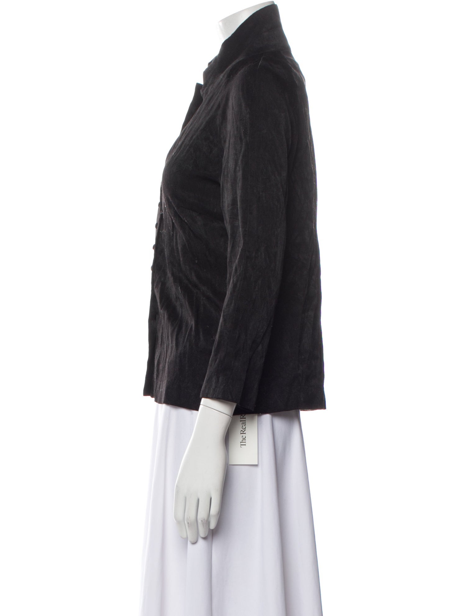 House of Campbell Three-Quarter Sleeve Button-Up Top