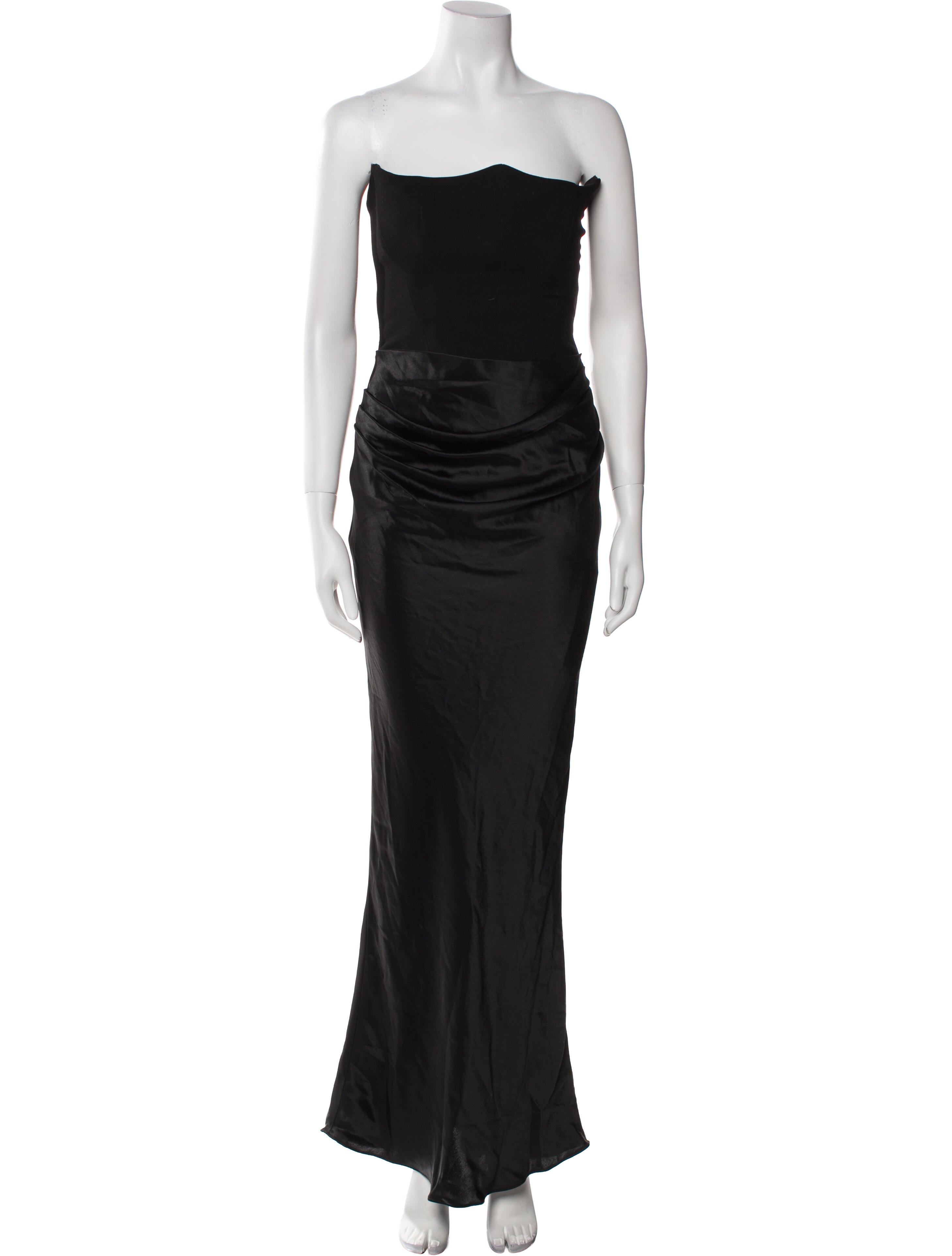 House of Campbell Strapless Long Dress
