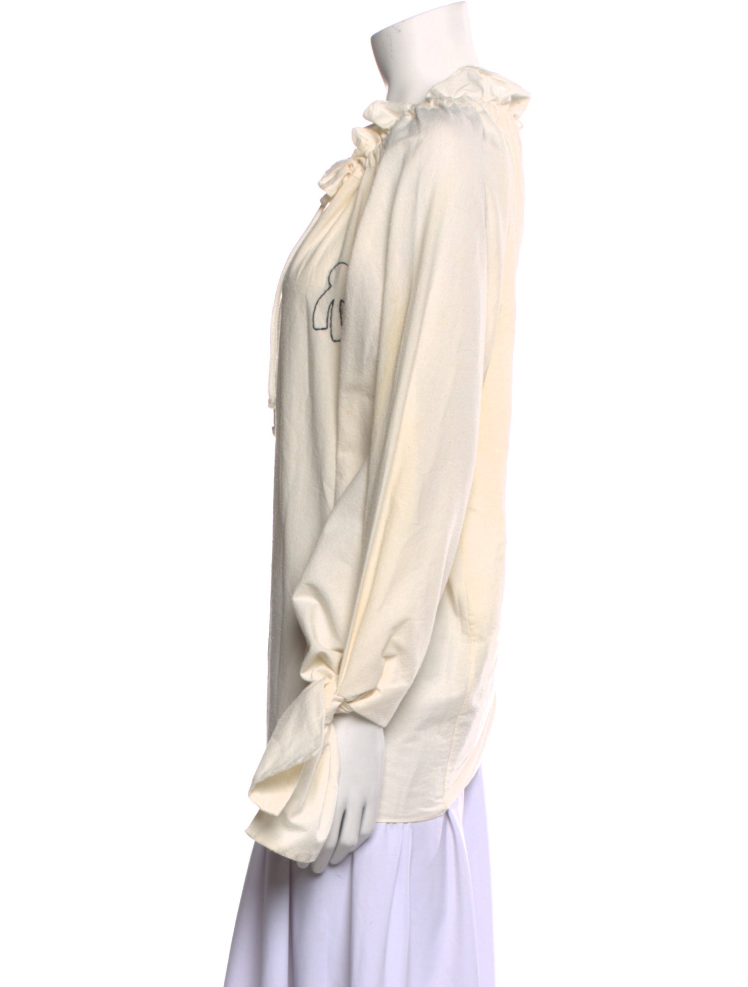 Ssone V-Neck Long Sleeve Blouse