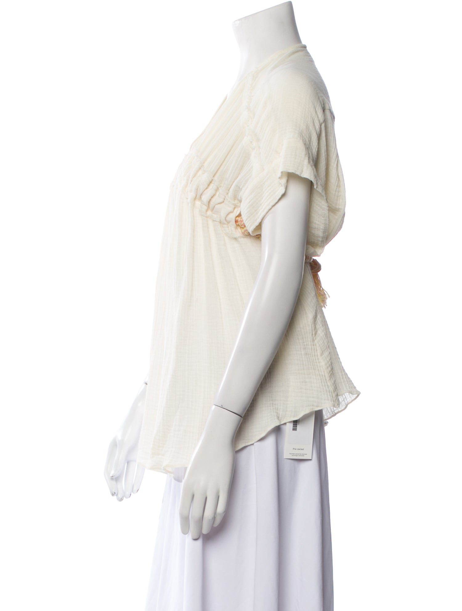 Ssone V-Neck Short Sleeve Blouse