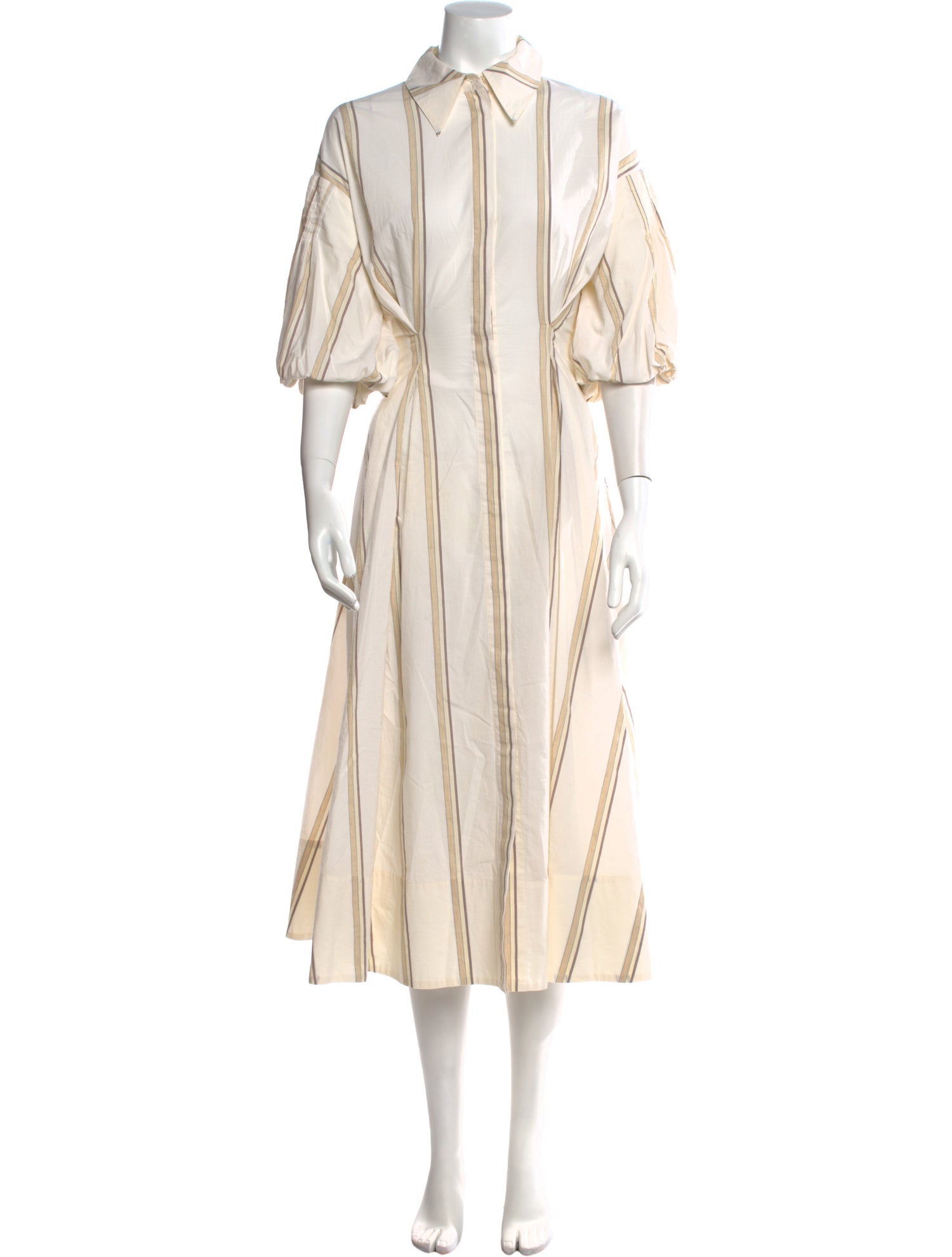 Ssone Striped Long Dress