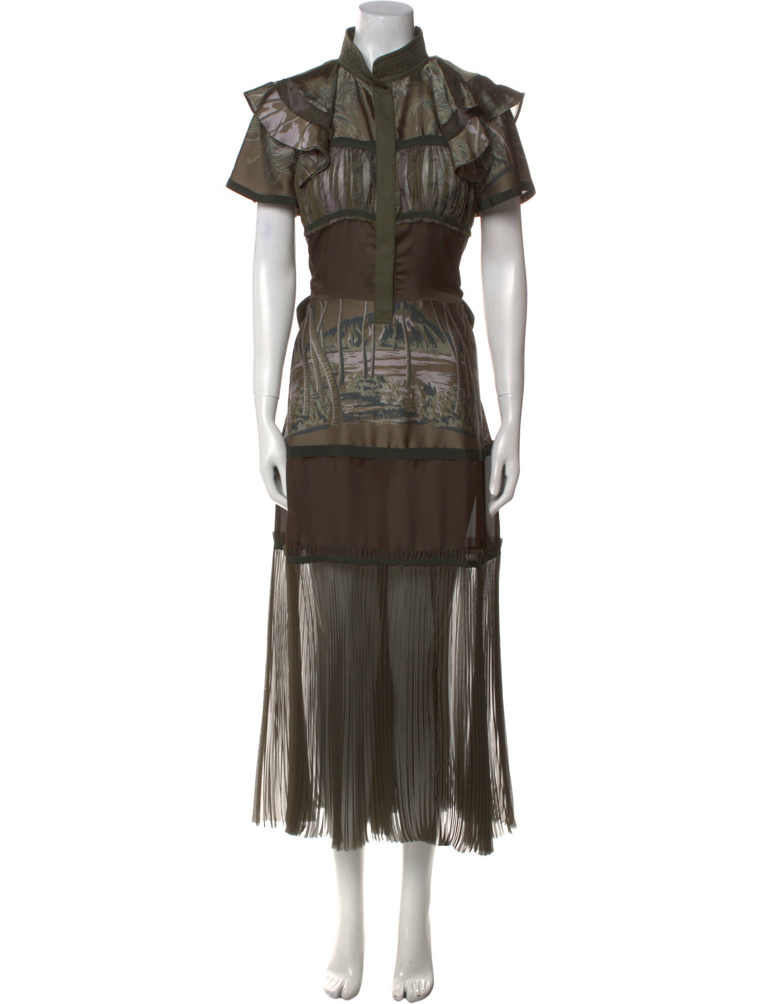 Sacai x Sun Surf Printed Long Dress