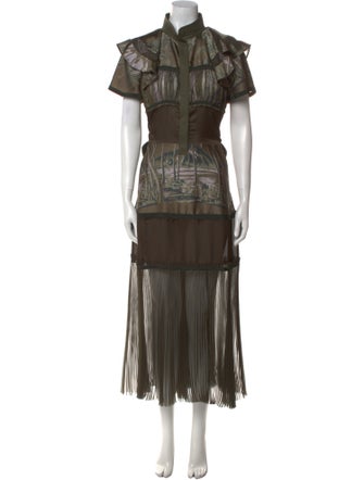 Sacai x Sun Surf Printed Long Dress