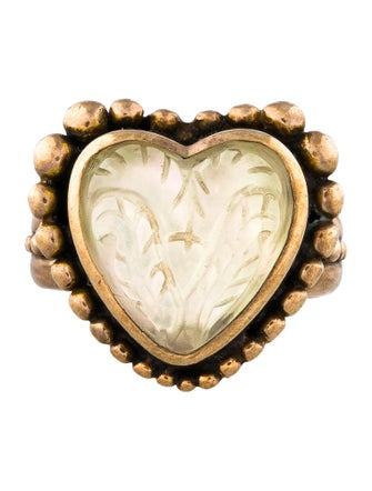 Stephen Dweck Mother of Pearl Heart Ring