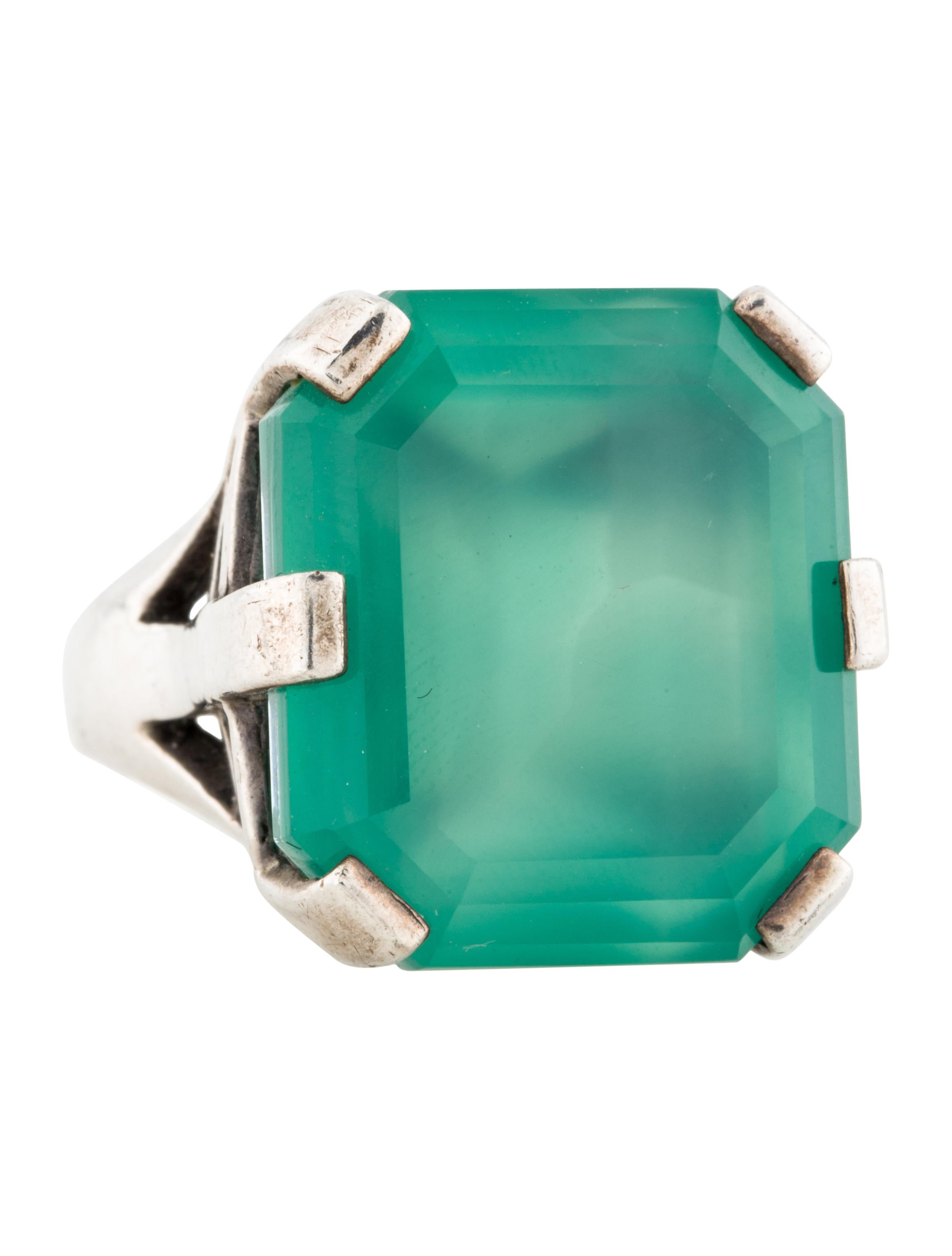 Stephen Dweck Zermatt Green Quartz Cocktail Ring