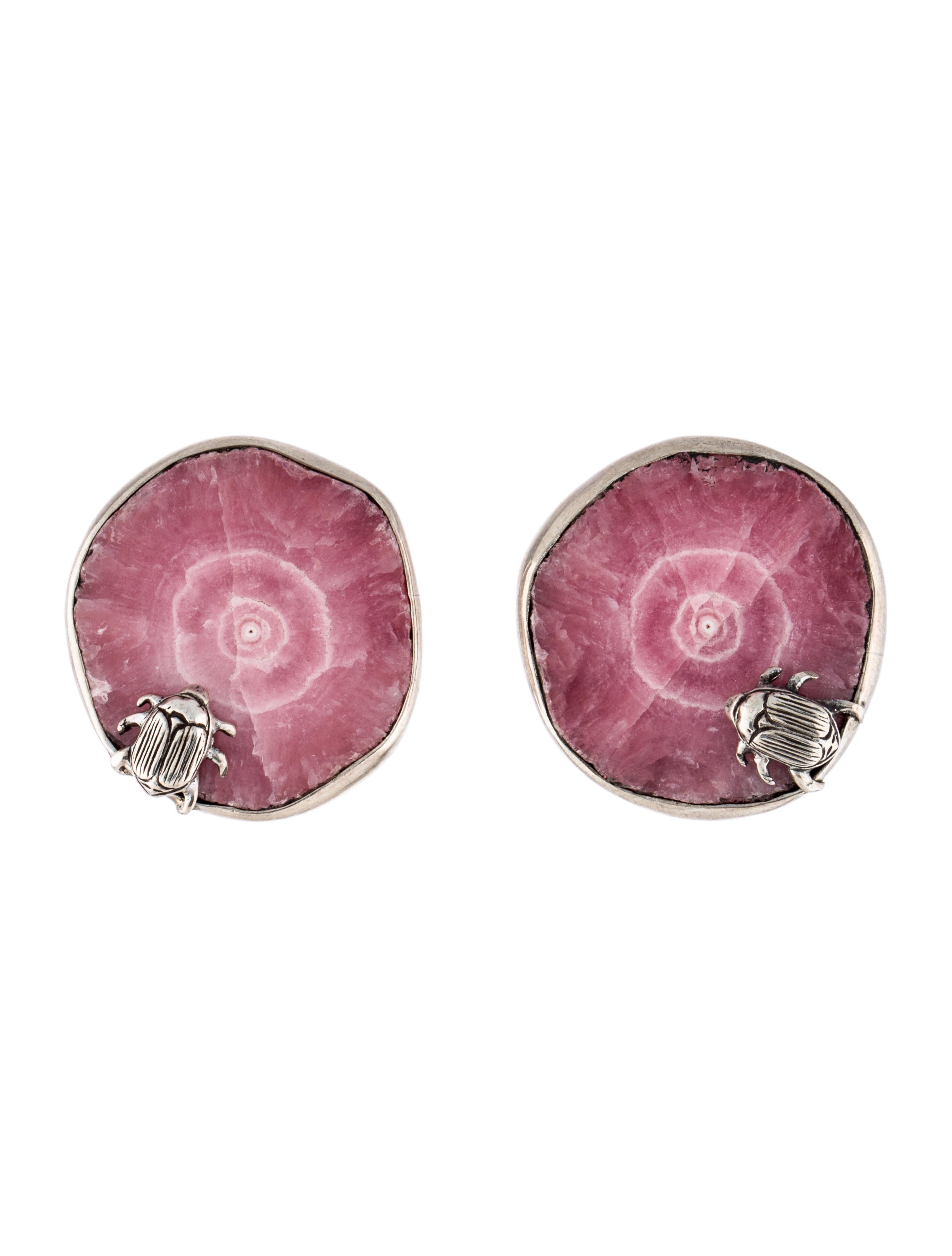 Stephen Dweck Rose Quartz Clip On Earrings Earrings STD21695 The