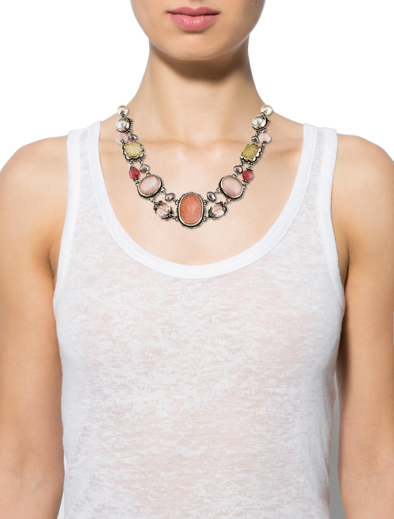 Stephen Dweck Multi-Stone Collar Necklace