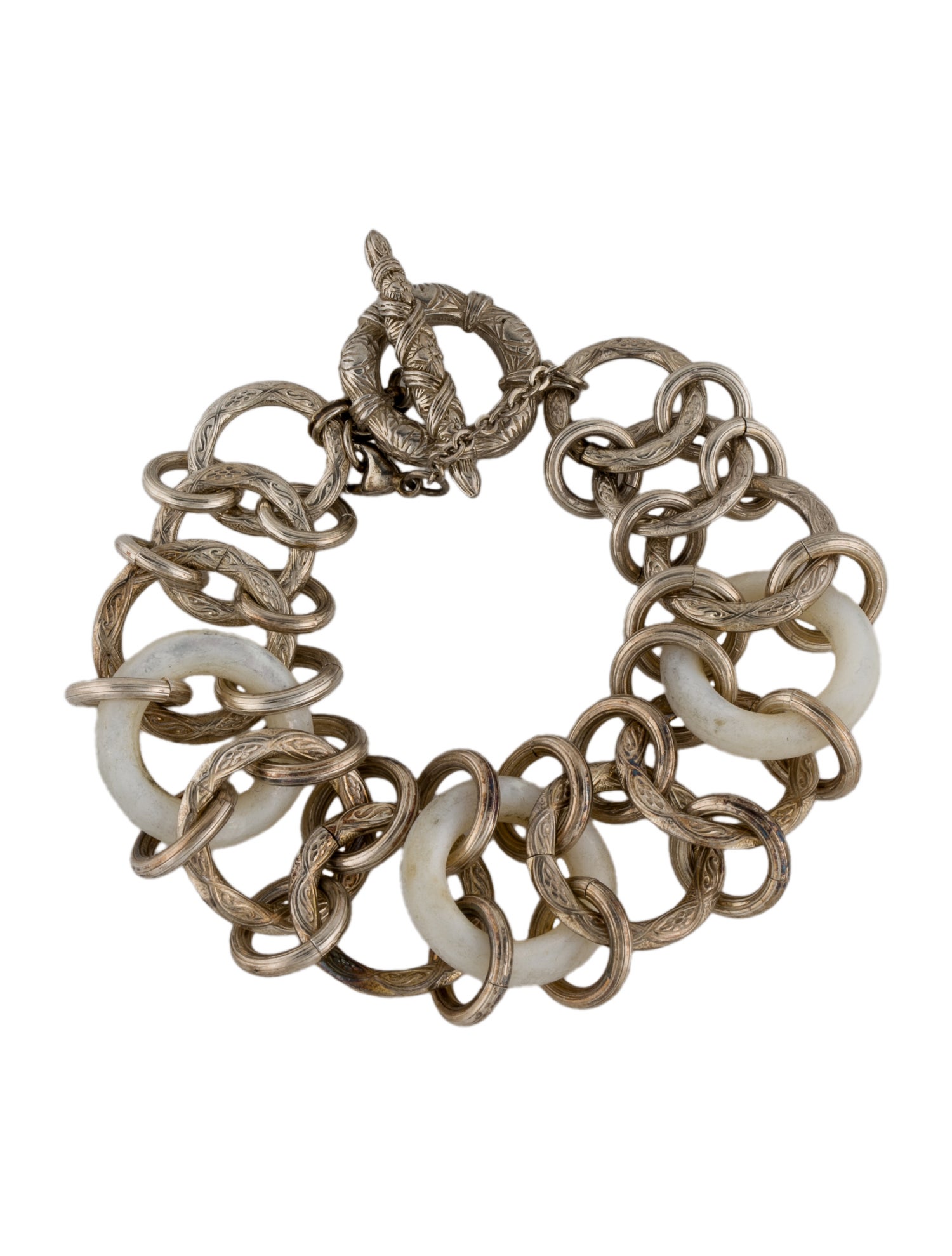 Stephen Dweck Mother of Pearl Link Bracelet