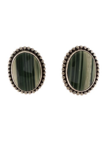 Stephen Dweck Clip-On Agate Earrings