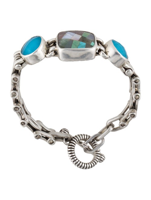 Stephen Dweck Multistone Doublet Station Link Bracelet