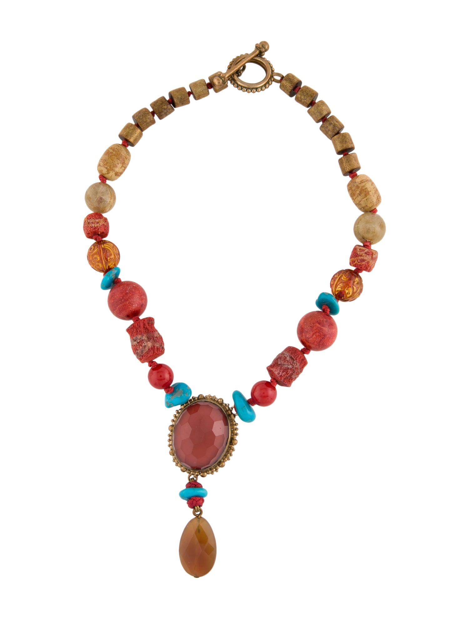 Stephen Dweck Multistone Bead Collar Necklace
