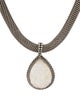 Stephen Dweck Carved Mother-Of-Pearl Pendant Necklace