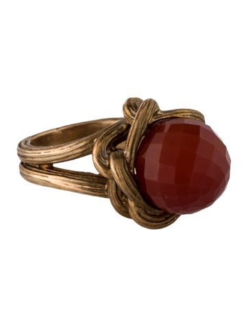 Stephen Dweck Cocktail Ring Faceted Orb 6.5
