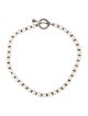 Stephen Dweck Faux Pearl Bead Choker Necklace