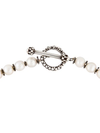 Stephen Dweck Faux Pearl Bead Choker Necklace