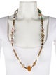 Stephen Dweck Pearl & Multi Stone Collar Necklace