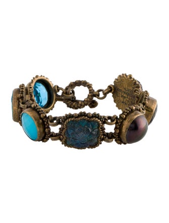 Stephen Dweck Pearl & Stone Link Bracelet