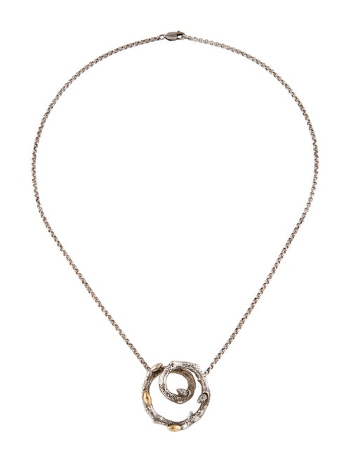 Stephen Dweck Diamond Circle Pendant Necklace