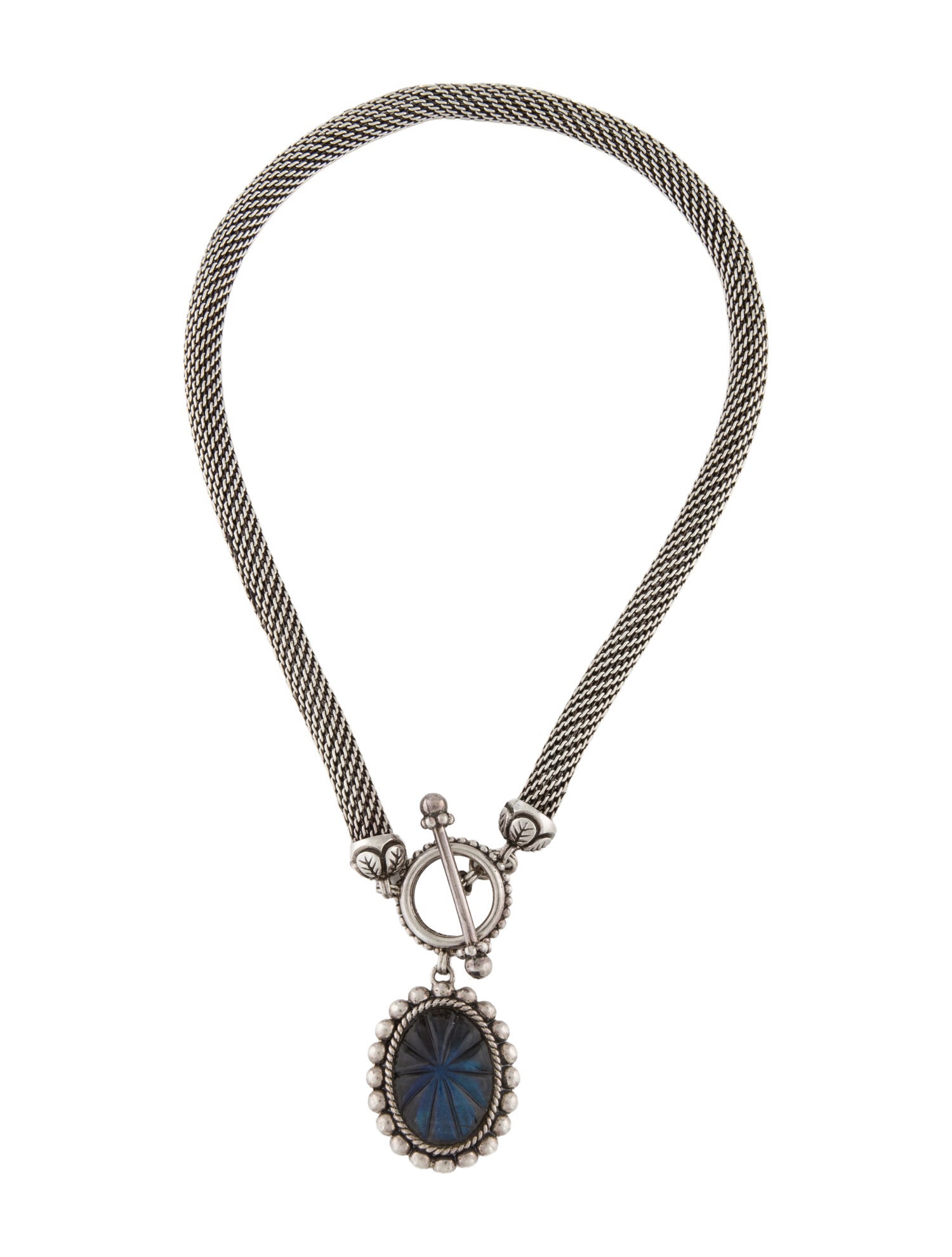 Stephen Dweck Glass Pendant Necklace