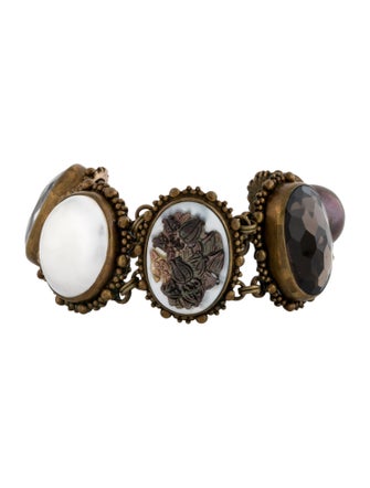 Stephen Dweck Pearl & Stone Link Bracelet