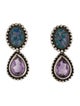 Stephen Dweck Amethyst, Glass Opal Mosaic Doublet Drop Earrings