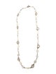 Stephen Dweck Mother of Pearl & Quartz Station Necklace