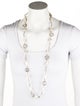 Stephen Dweck Mother of Pearl & Quartz Station Necklace