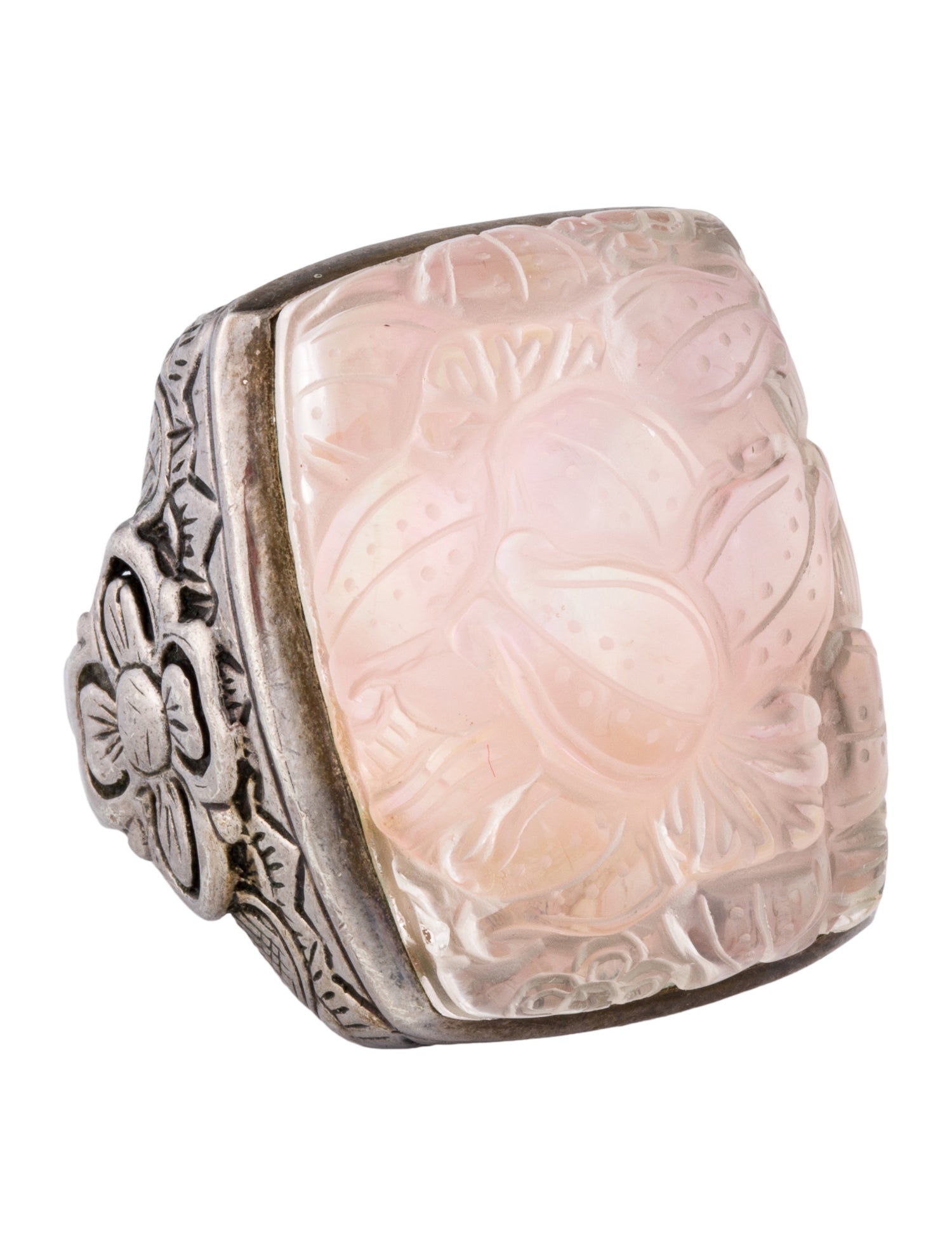 Stephen Dweck Mother of Pearl & Quartz Doublet Cocktail Ring