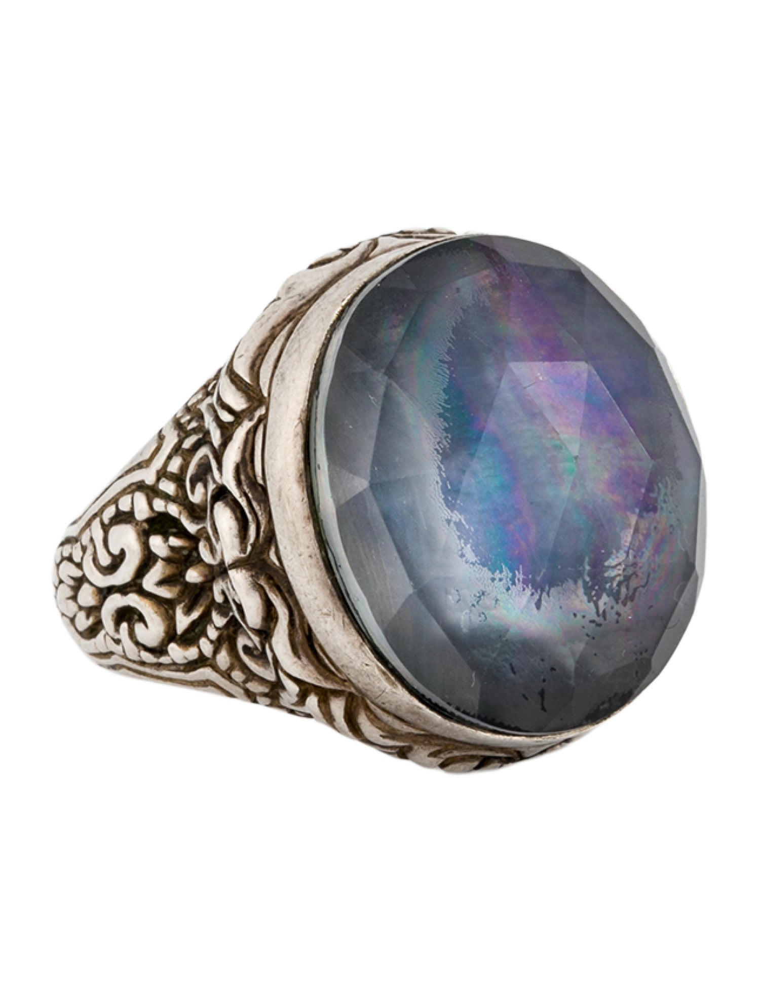 Stephen Dweck Quartz Doublet Dome Ring