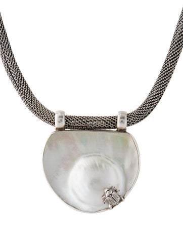 Stephen Dweck Pendant Necklace Mother Of Pearl 'One of a Kind'