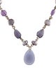 Stephen Dweck Pearl & Multistone Pendant Necklace
