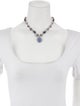 Stephen Dweck Pearl & Multistone Pendant Necklace