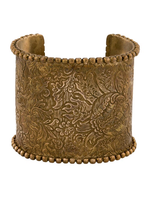 Stephen Dweck Paisley Engraved Cuff Bracelet