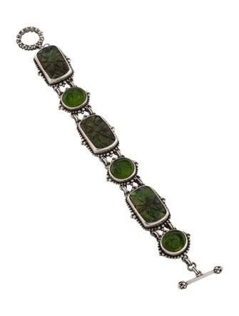 Stephen Dweck Glass & Quartz Doublet Station Bracelet