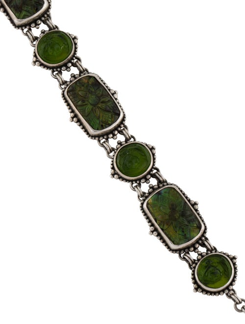 Stephen Dweck Glass & Quartz Doublet Station Bracelet