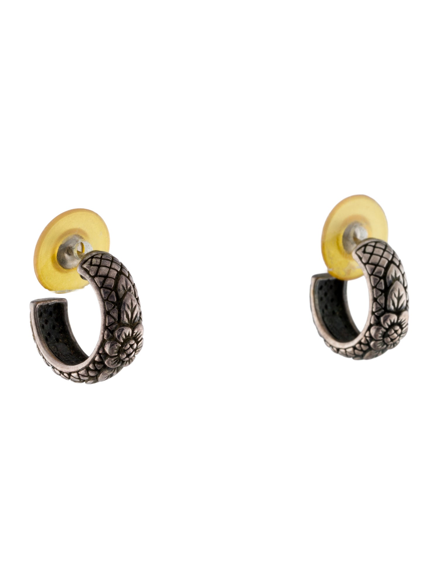 Stephen Dweck Mini Flower Hoop Earrings