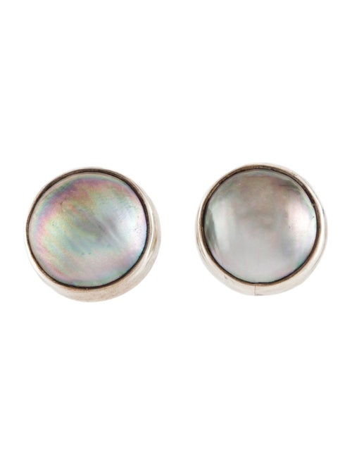 Stephen Dweck Pearl "One Of A Kind" Stud Earrings