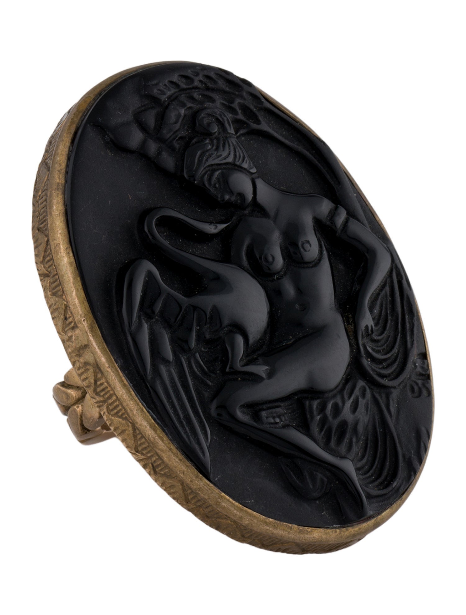 Stephen Dweck Cameo Stone Cocktail Ring