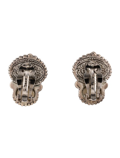 Stephen Dweck Smoky Quartz & Moonstone Clip-On Earrings