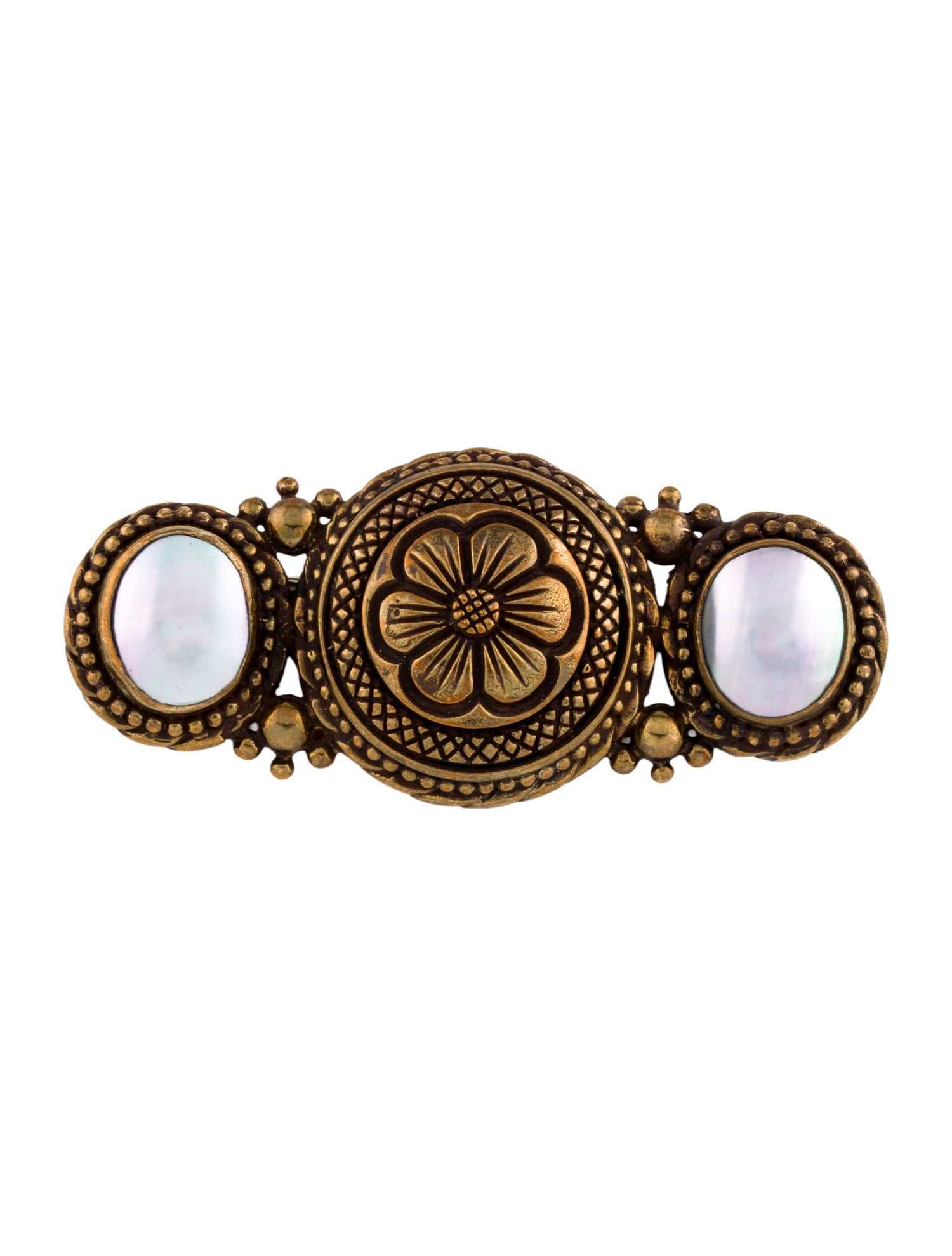Stephen Dweck Pearl Floral Pin Brooch