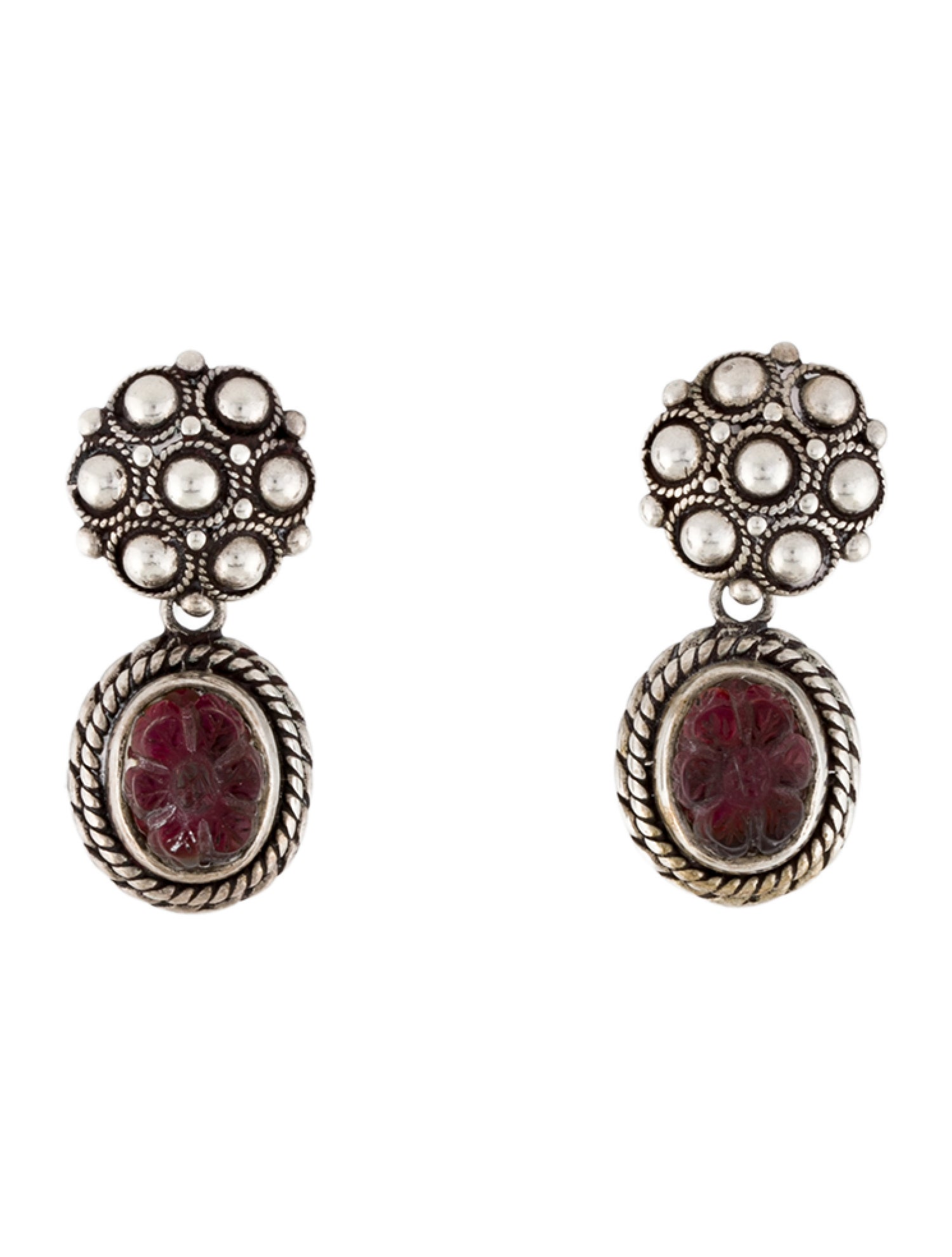 Stephen Dweck Carved Quartz Doublet Drop Earrings