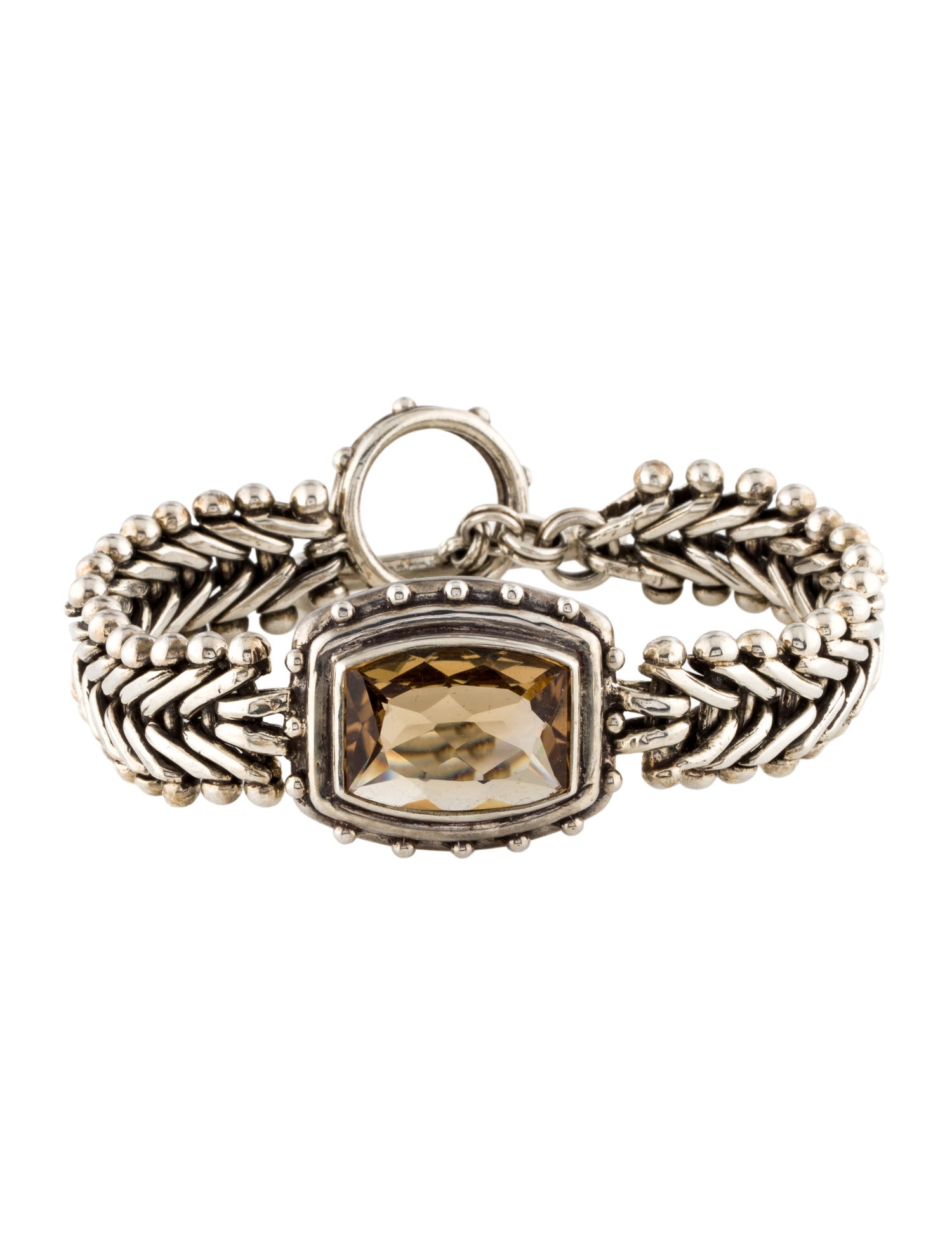 Stephen Dweck Smoky Quartz Station Bracelet