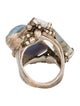 Stephen Dweck Pearl, Quartz & Chalcedony Cocktail Ring