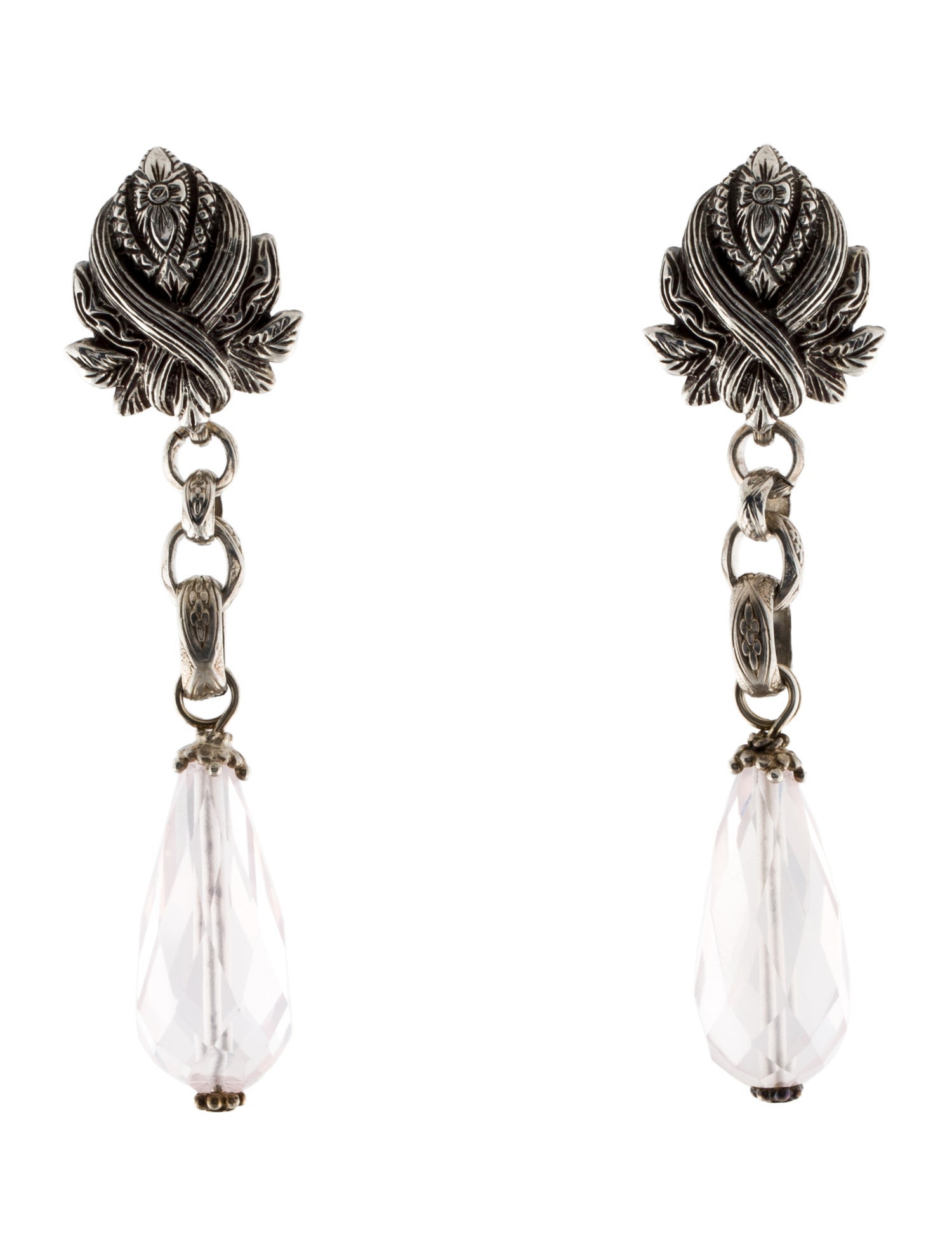 Stephen Dweck Rose Quartz Drop Earrings
