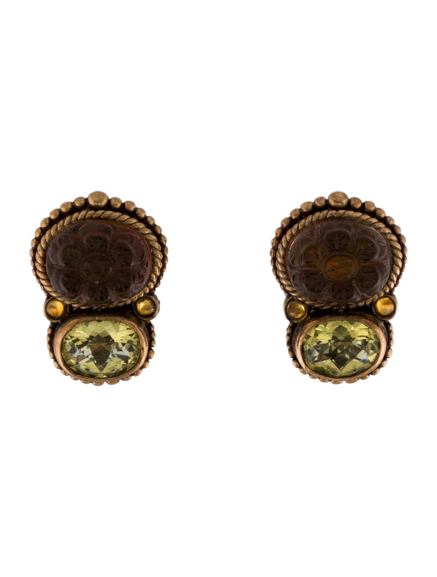 Stephen Dweck Crystal Drop Earrings
