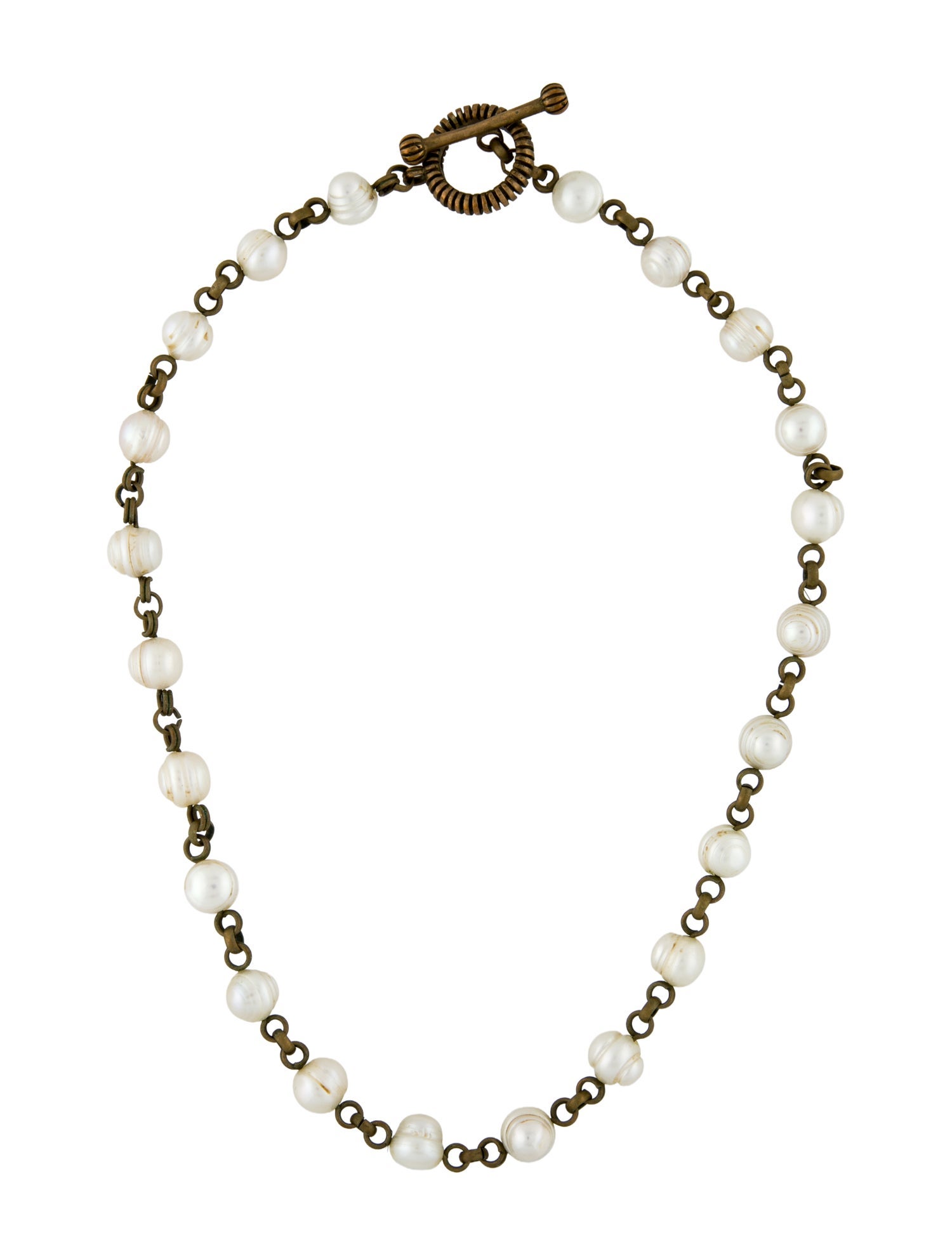 Stephen Dweck Pearl Station Necklace